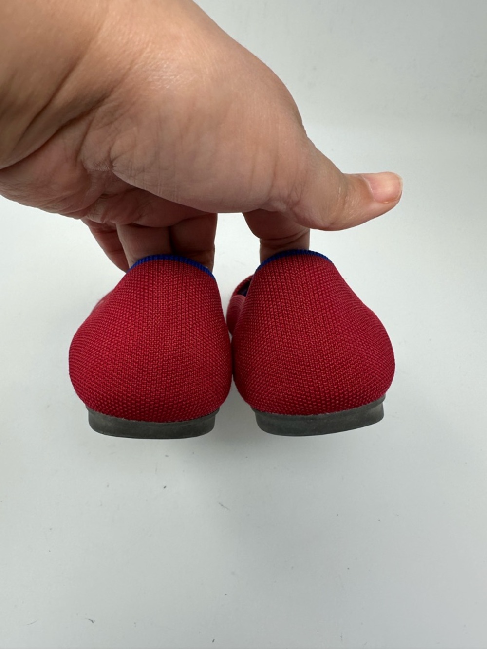Rothy's The Flat Red Round Toe Slip-On Ballet Flat Size 9 - Picture 9 of 15
